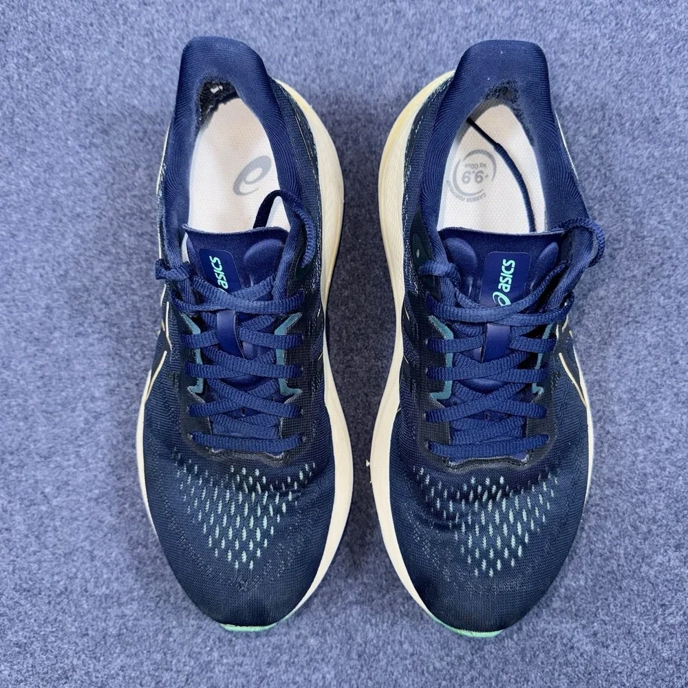 Asics GT 2000 12 Blue Expanse Champagne Running Shoes 1012B506-401 Womens 9.5